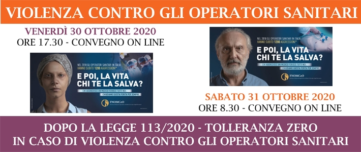 Convegni Online "Violenza Contro Gli Operatori Sanitari" | OMCeO Venezia